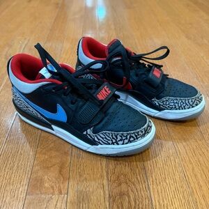 Nike Air Jordan Legacy 312 Low Black Valor Blue 6.5Y CD9054-004 Sneakers Shoes